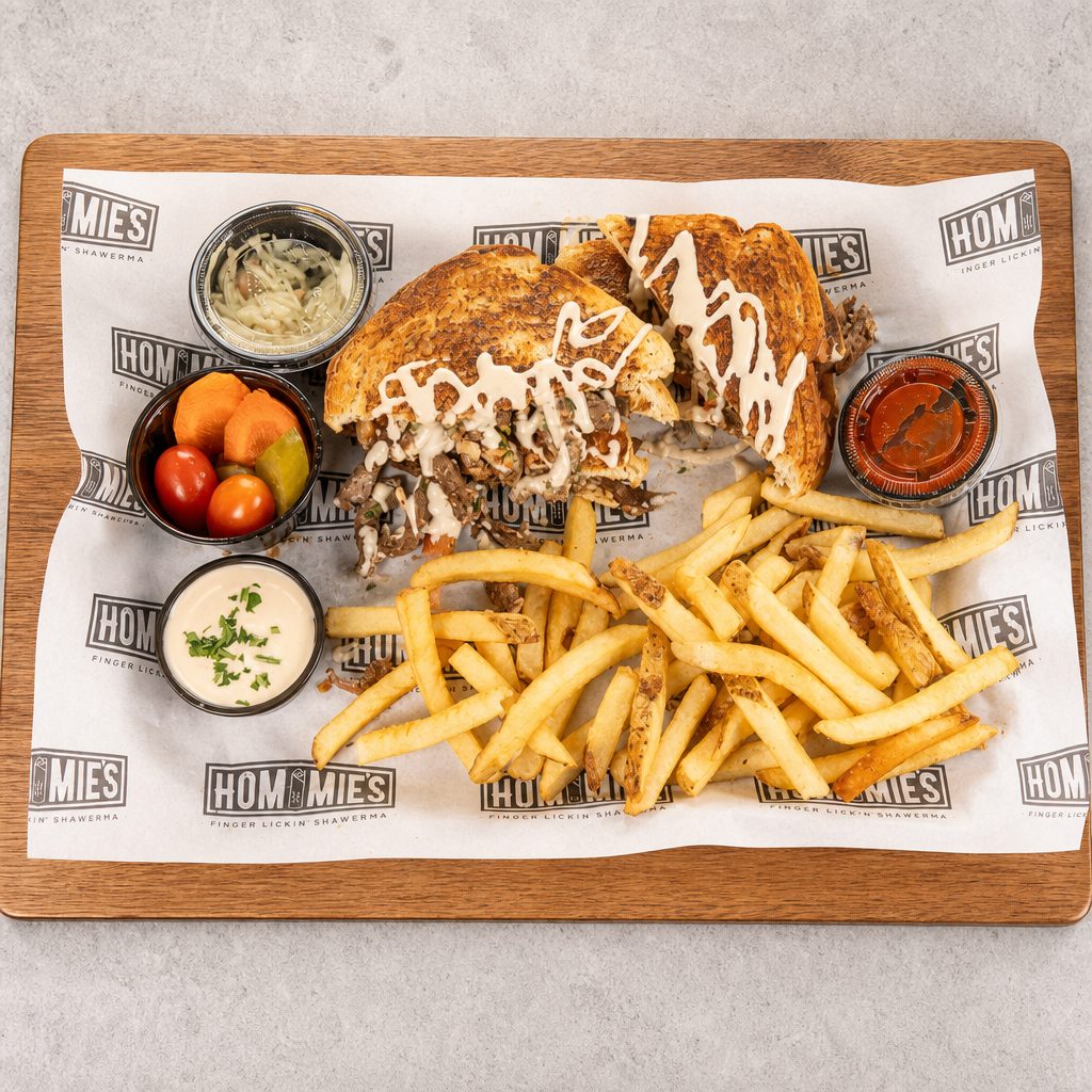 Steak Crunchy Toast Combo.