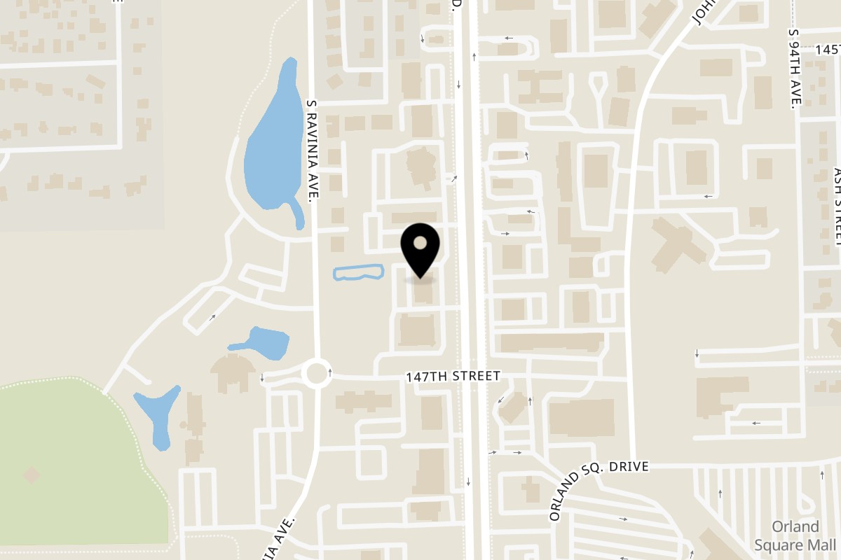 Map showing the location of Hommies Shawarma Orland Park, IL on 14650 LaGrange Rd in Orland Park